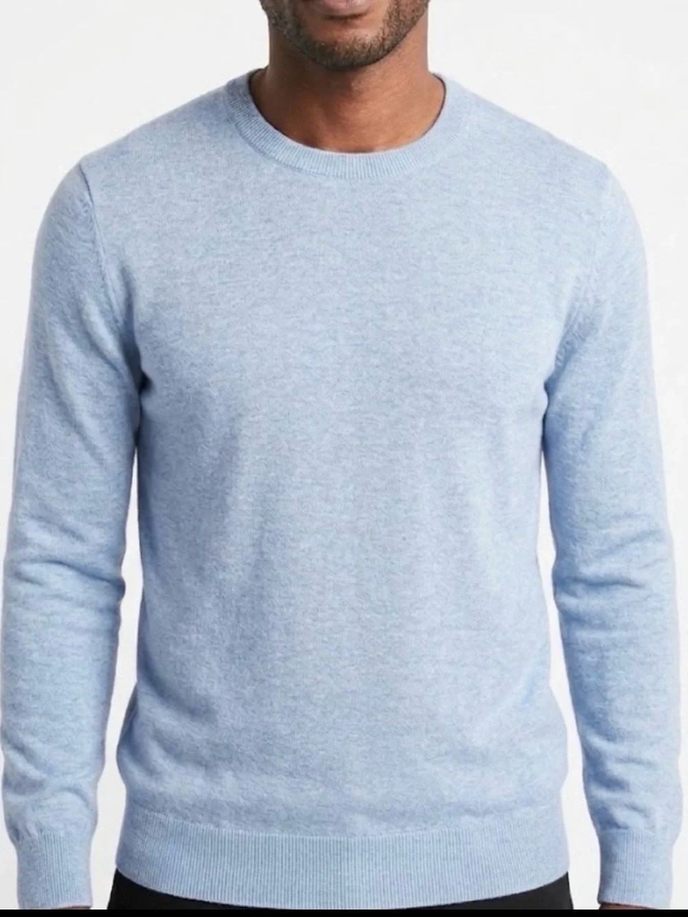 Banana Republic Men Crew Neck Lightweight Sweater Medium. Blue. Preppy Classic